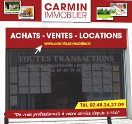 CARMIN IMMOBILIER, Agence Immobilière dans le Cher